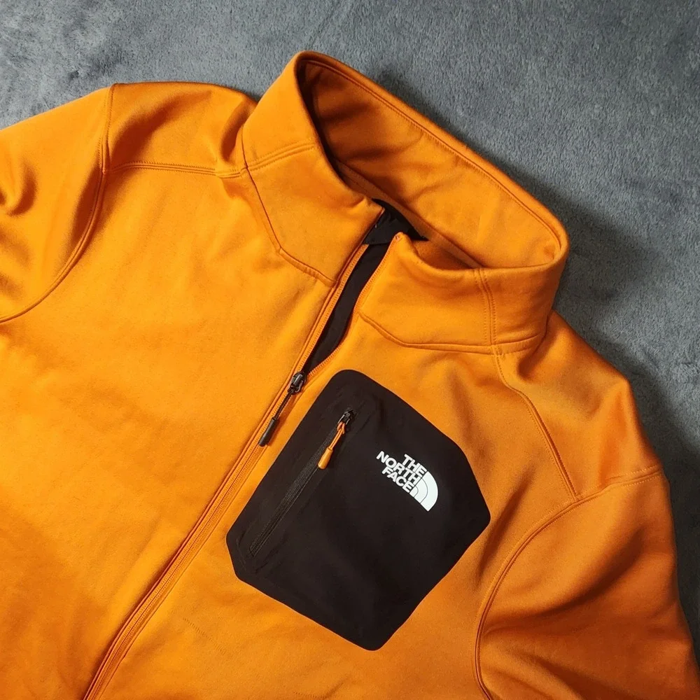 The North Face Mens Canyonlands Full Zip Fleece Jacket Orange NF0A897C XL